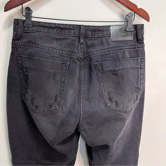 One Teaspoon Grey Black High Waist Freebird Skinny Jeans Size 31 - Picture 7 of 16